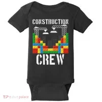 Construction Crew Master Builder Bricklayer Building Blocks Baby Bodysuit thumb 0