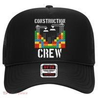 Construction Crew Master Builder Bricklayer Building Blocks Hat thumb 0