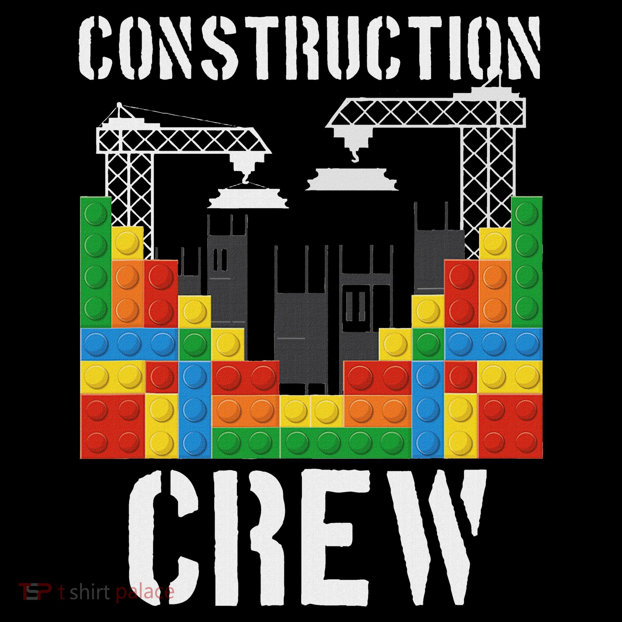 Construction Crew Master Builder Bricklayer Building Blocks Tank Top