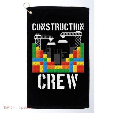 Construction Crew Master Builder Bricklayer Building Blocks Golf Towel