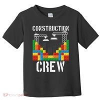 Construction Crew Master Builder Bricklayer Building Blocks Toddler T-Shirt thumb 0