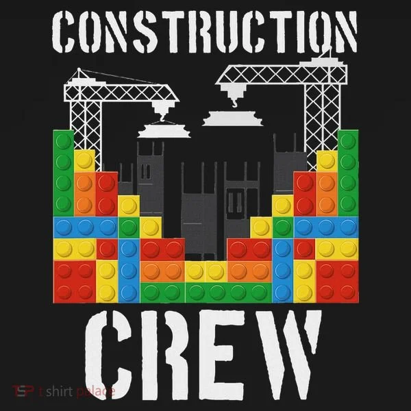 Construction Crew Master Builder Bricklayer Building Blocks Kids Hoodie