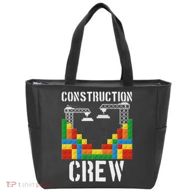 Construction Crew Master Builder Bricklayer Building Blocks Tote Bag