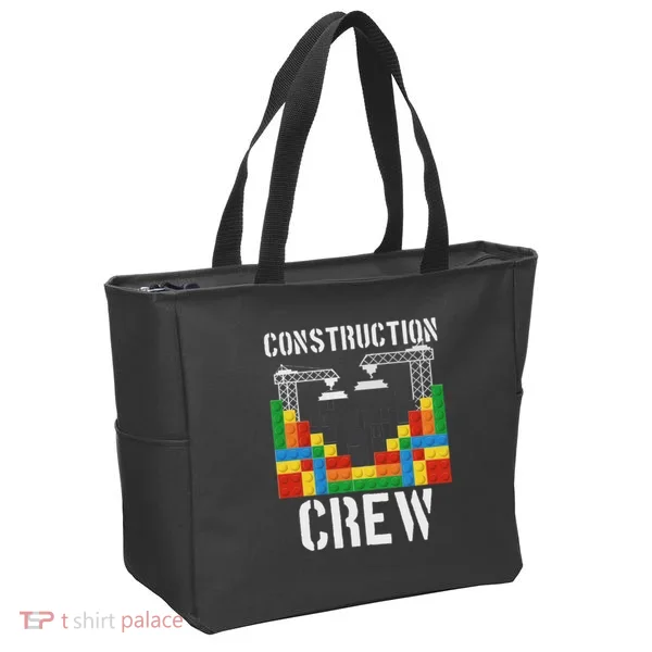 Construction Crew Master Builder Bricklayer Building Blocks Tote Bag