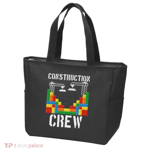 Construction Crew Master Builder Bricklayer Building Blocks Tote Bag