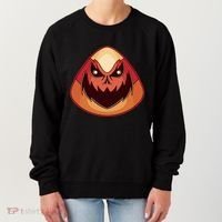 Candy Corn Monster Halloween Women's Sweatshirt thumb 0