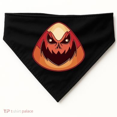Candy Corn Monster Halloween USA-Made Doggie Bandana