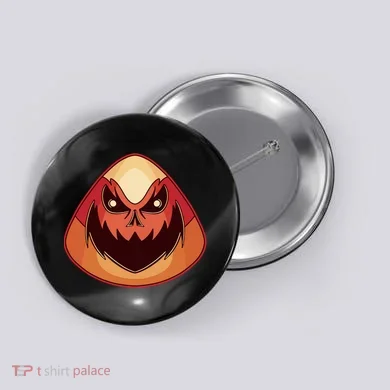 Candy Corn Monster Halloween Button