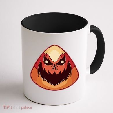 Candy Corn Monster Halloween Coffee Mug back