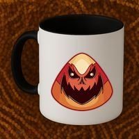 Candy Corn Monster Halloween Coffee Mug thumb 2