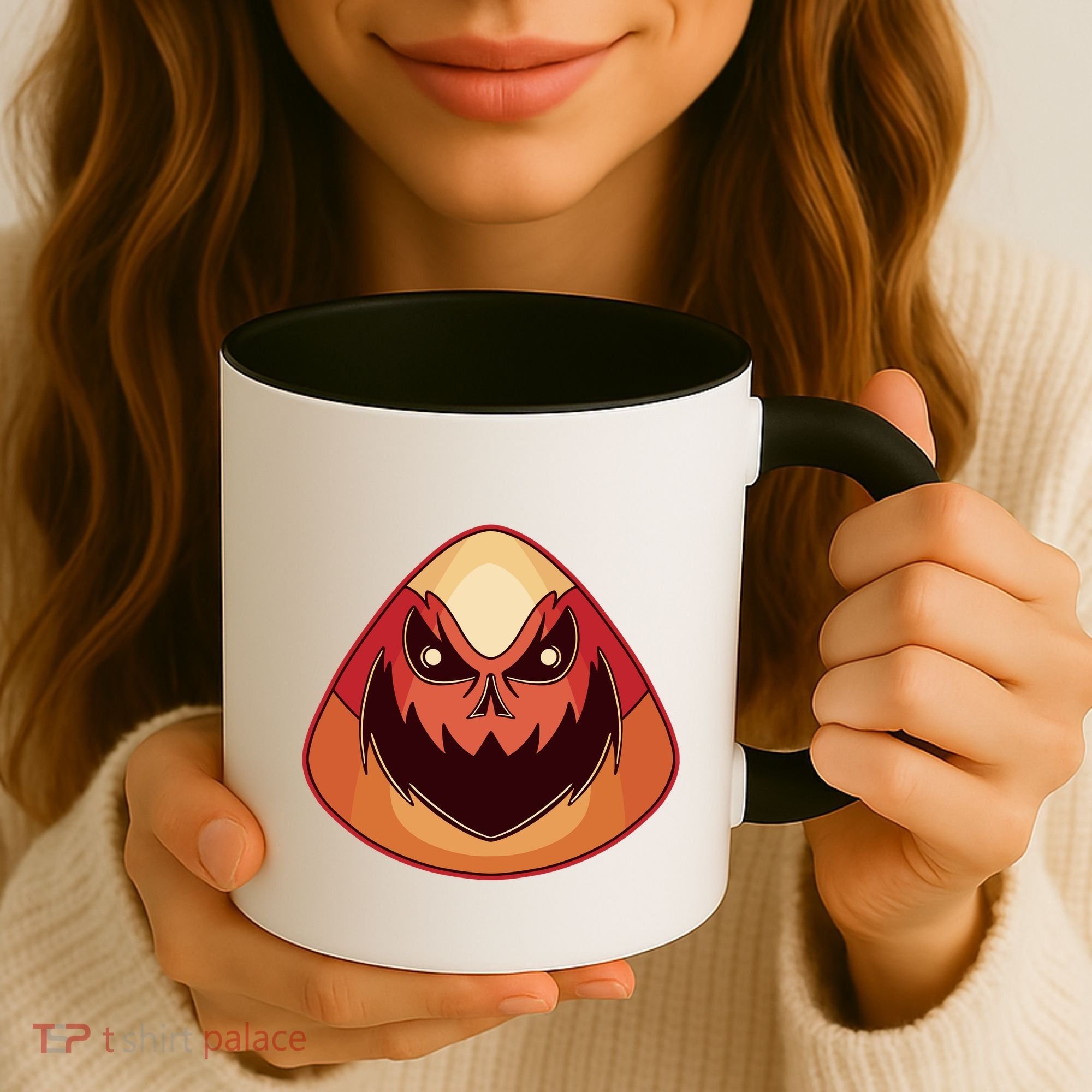 Candy Corn Monster Halloween Coffee Mug