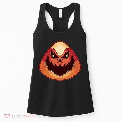 Candy Corn Monster Halloween Women's Tank Top