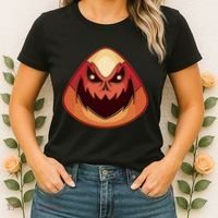 Candy Corn Monster Halloween Women's T-Shirt thumb 2