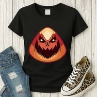 Candy Corn Monster Halloween Women's T-Shirt thumb 3