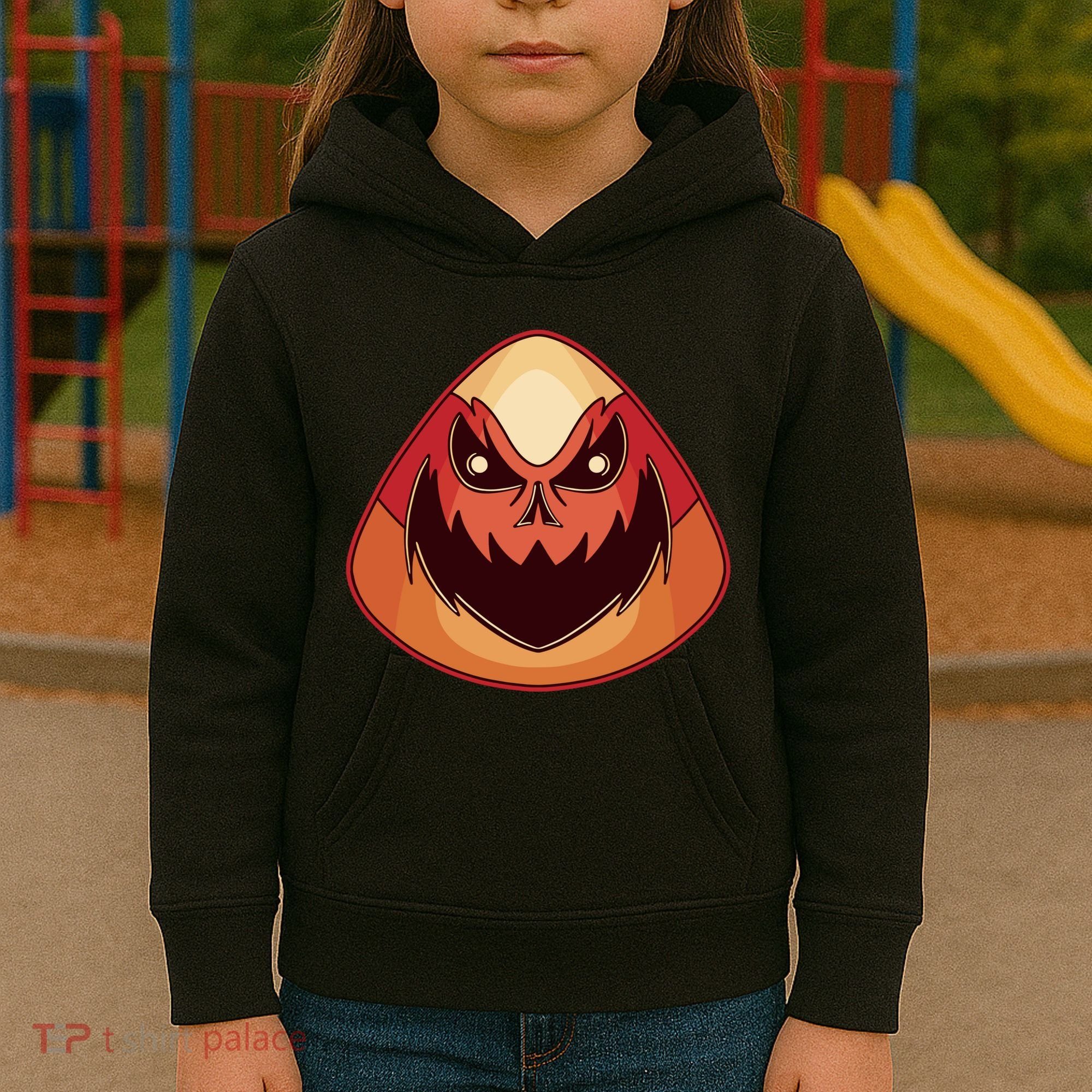 Candy Corn Monster Halloween Kids Hoodie