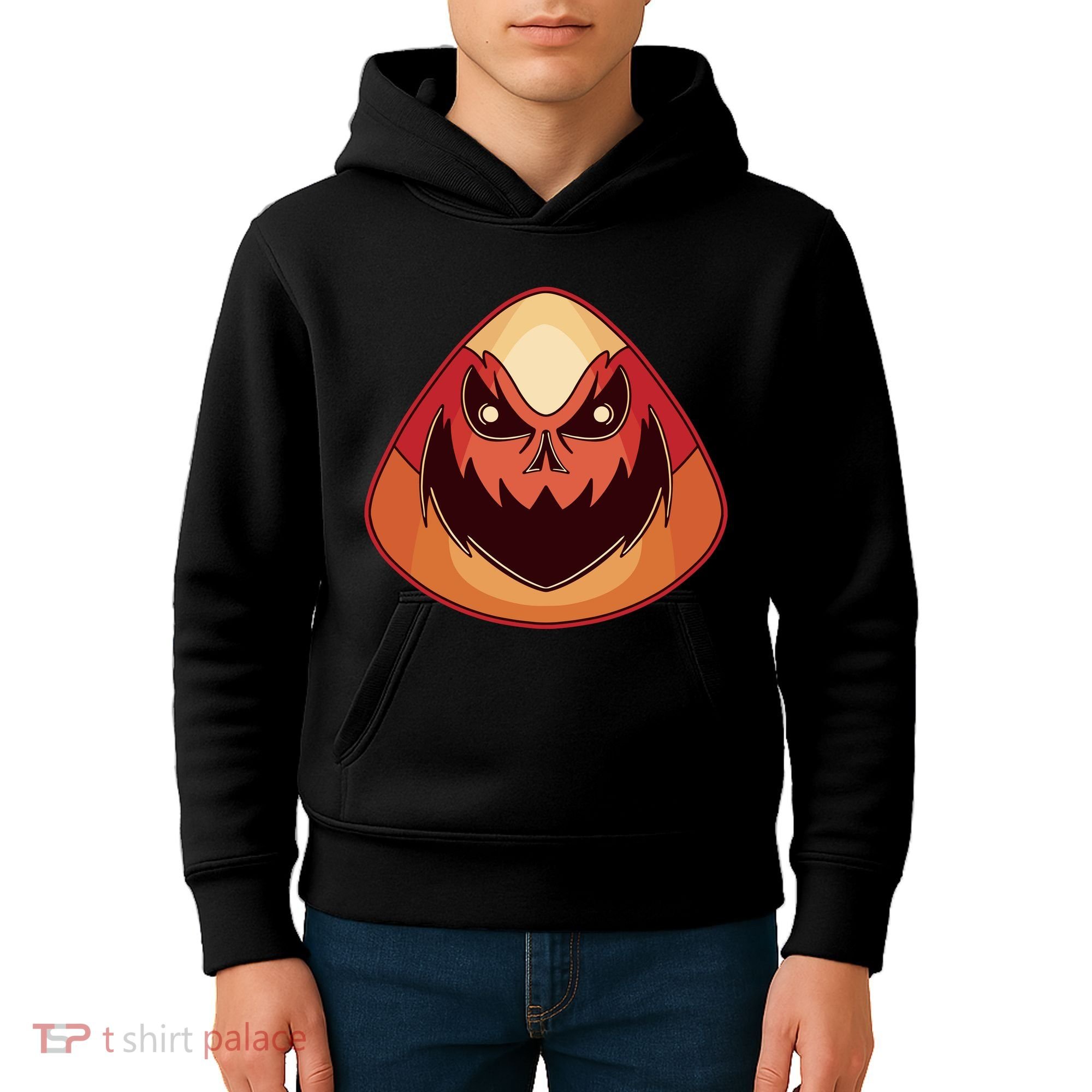 Candy Corn Monster Halloween Kids Hoodie