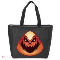 Candy Corn Monster Halloween Tote Bag thumb 0