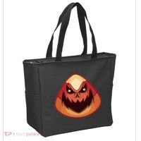 Candy Corn Monster Halloween Tote Bag thumb 2