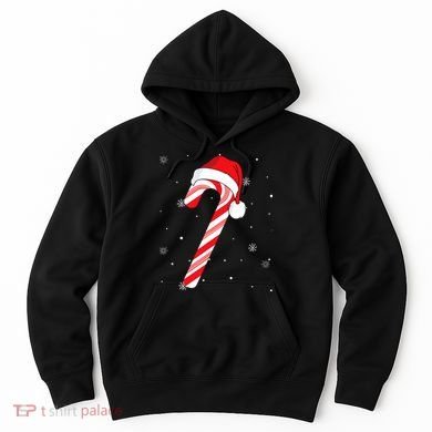 Candy Cane Merry And Bright Red And White Candy Hoodie