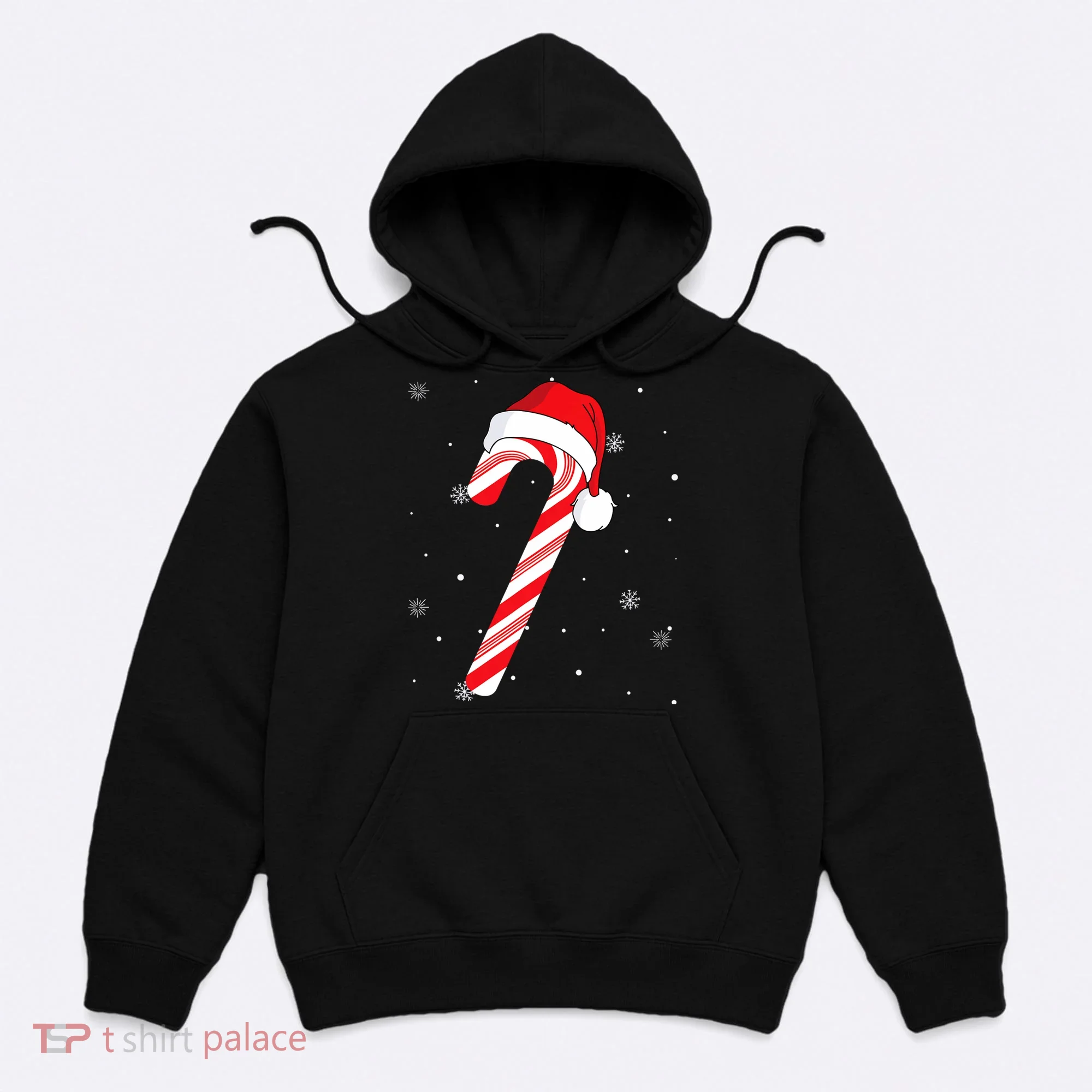 Candy Cane Merry And Bright Red And White Candy Hoodie