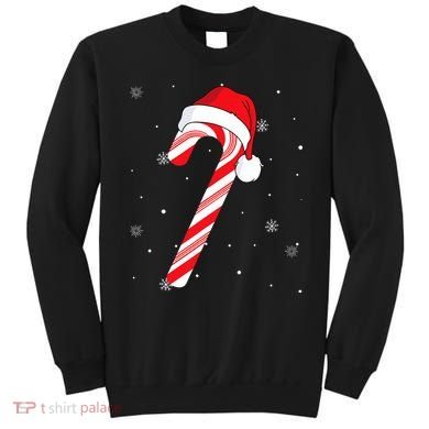 Candy Cane Merry And Bright Red And White Candy Sweatshirt