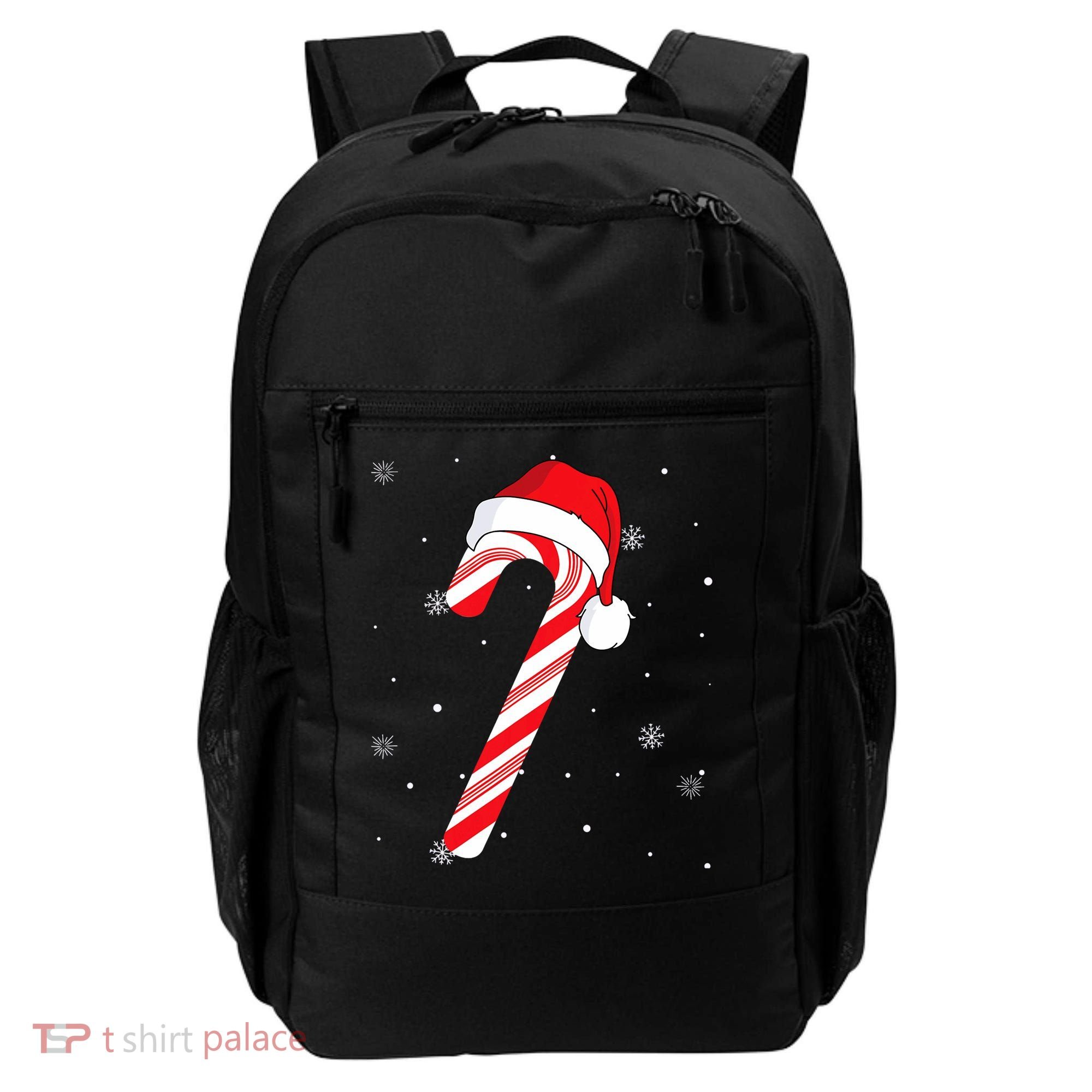 Candy Cane Merry And Bright Red And White Candy Backpack