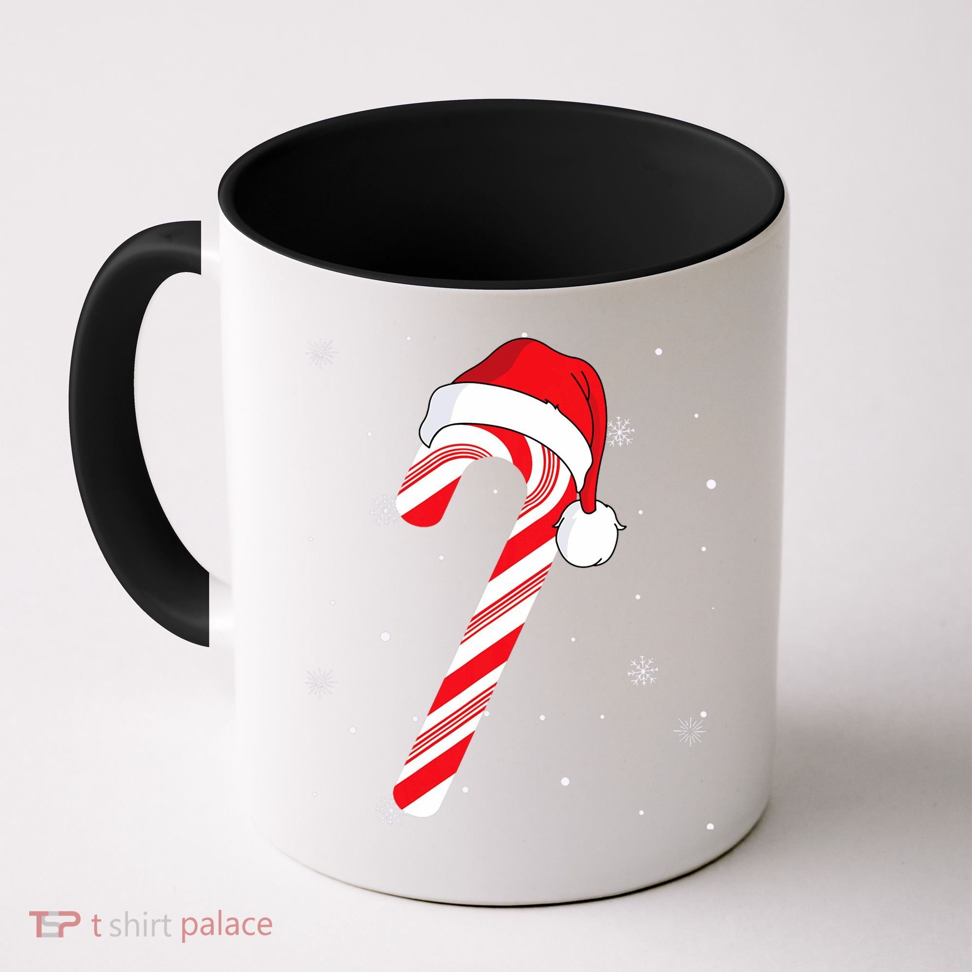 Candy Cane Merry And Bright Red And White Candy Coffee Mug