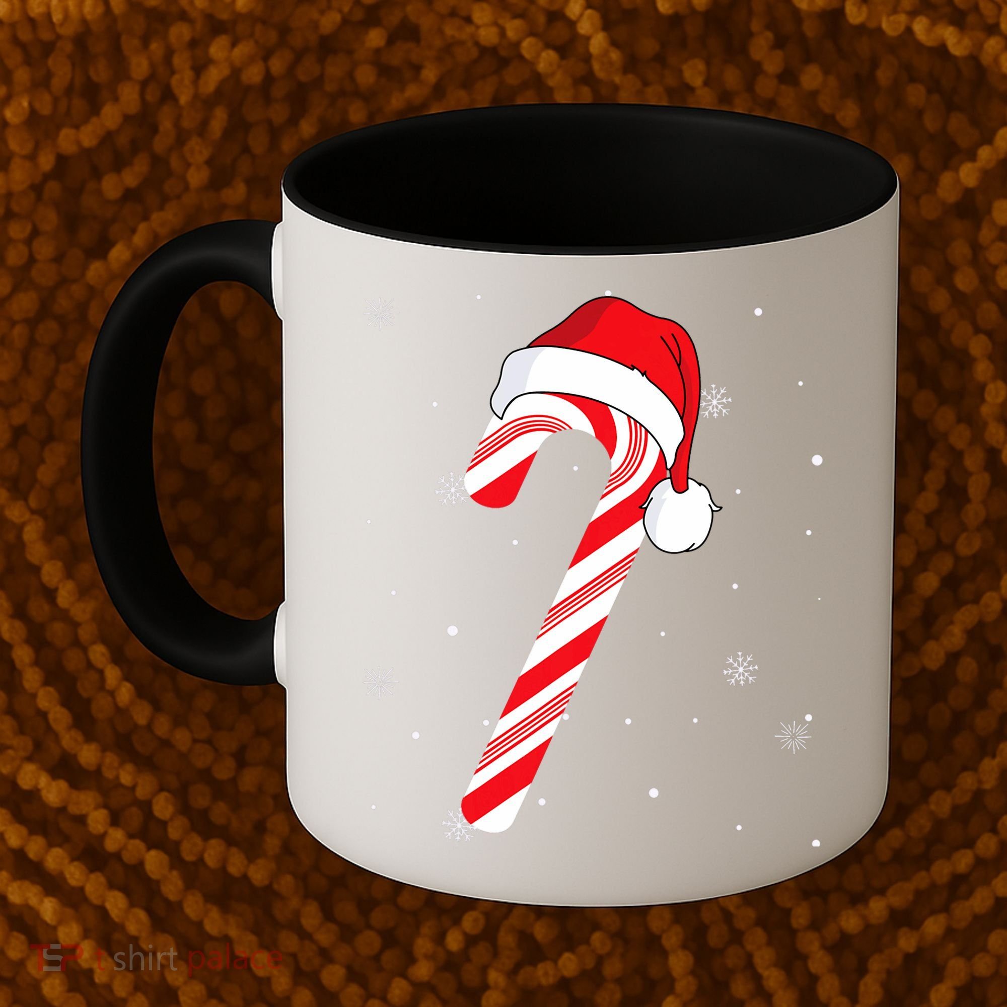 Candy Cane Merry And Bright Red And White Candy Coffee Mug