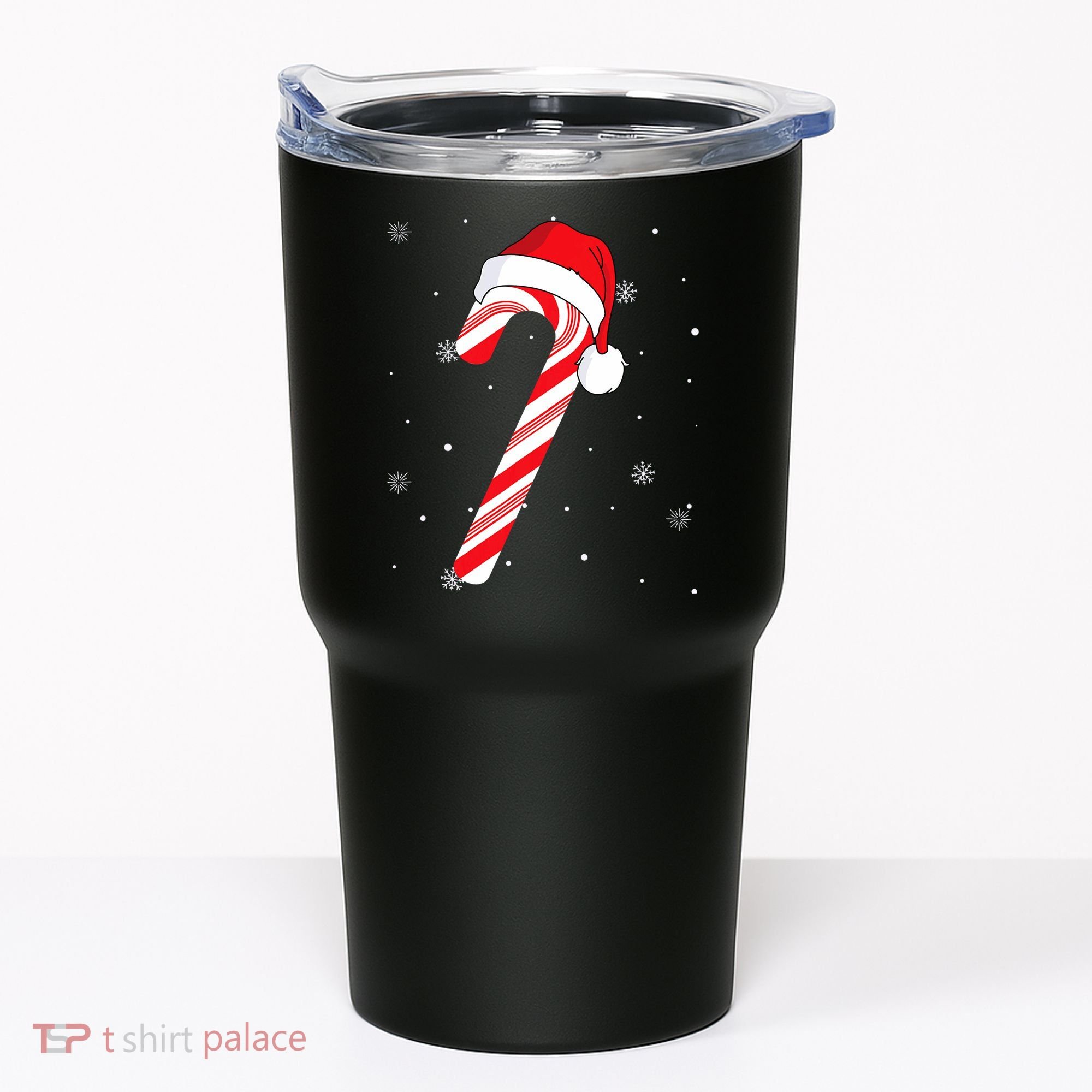 Candy Cane Merry And Bright Red And White Candy Tumbler