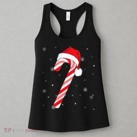 Candy Cane Merry And Bright Red And White Candy Women's Tank Top thumb 3