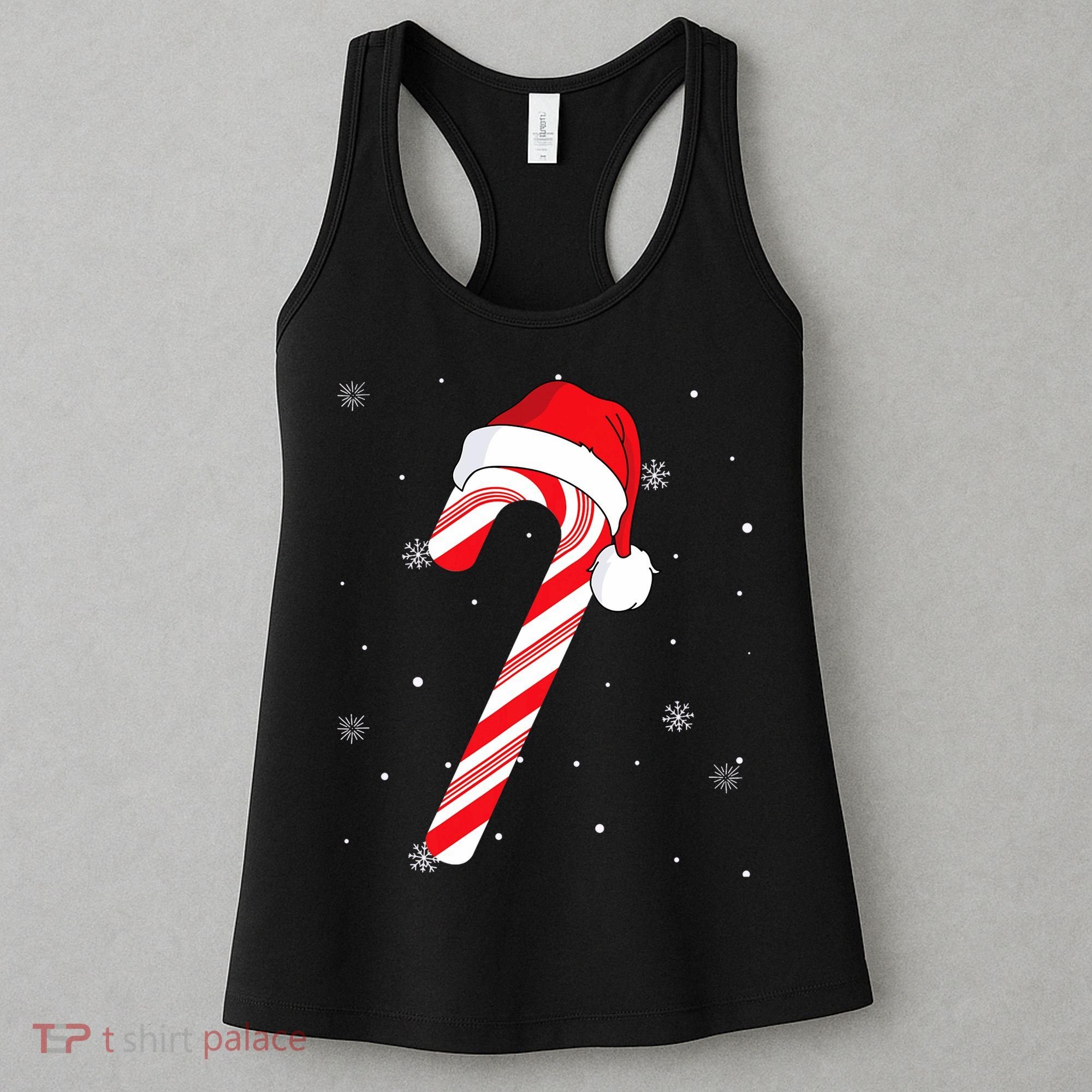 Candy Cane Merry And Bright Red And White Candy Women's Tank Top