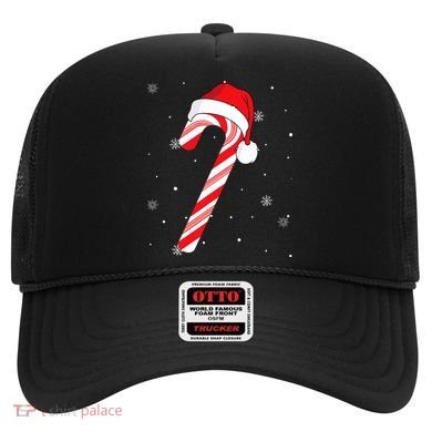 Candy Cane Merry And Bright Red And White Candy Hat