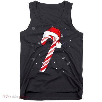 Candy Cane Merry And Bright Red And White Candy Tank Top