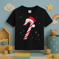 Candy Cane Merry And Bright Red And White Candy Toddler T-Shirt thumb 3