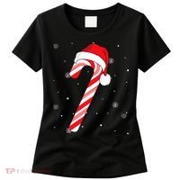Candy Cane Merry And Bright Red And White Candy Women's T-Shirt thumb 0