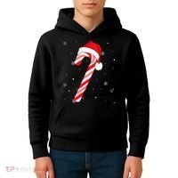 Candy Cane Merry And Bright Red And White Candy Kids Hoodie thumb 4