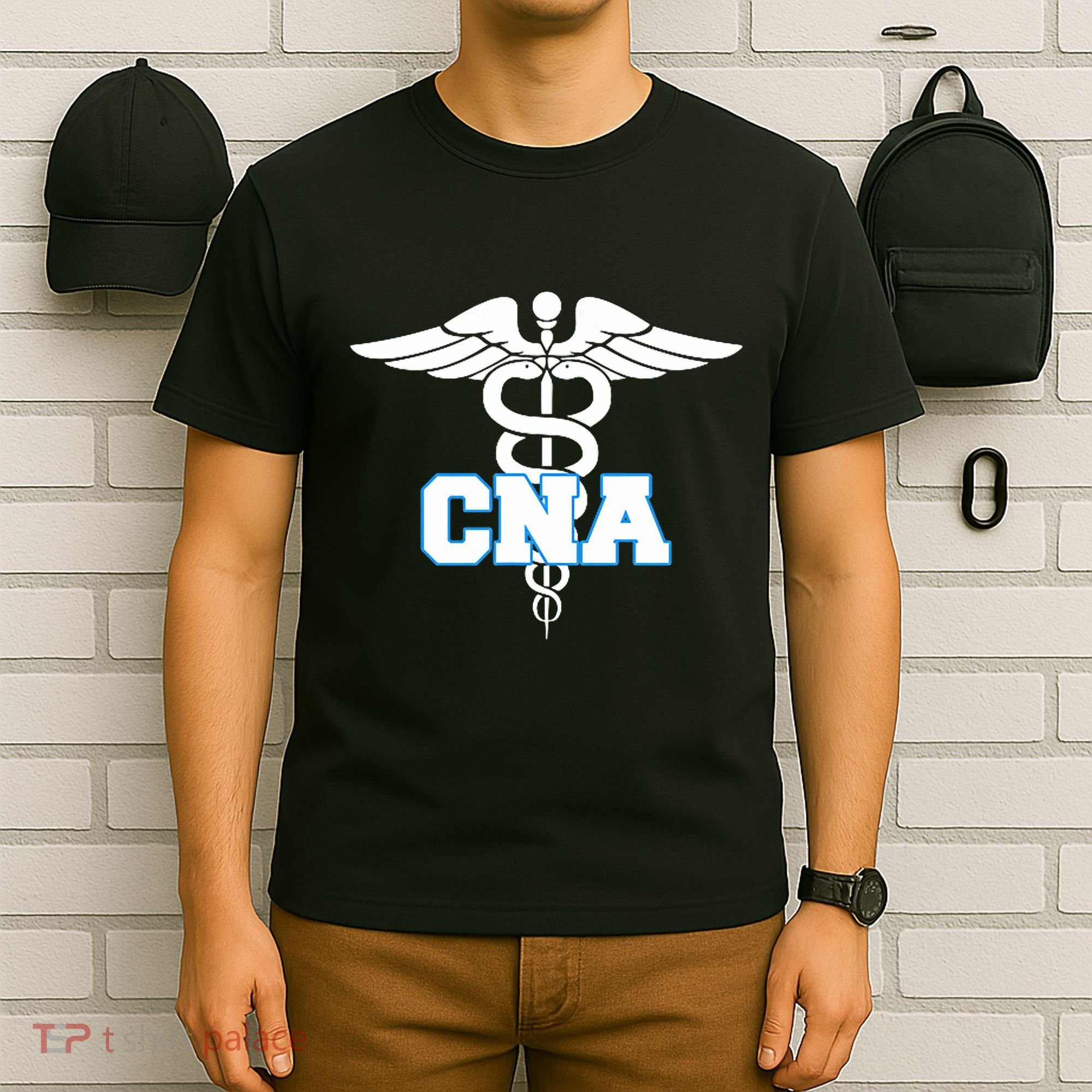 Cna Caduceus Medical Symbol Nurse Gifts T-Shirt