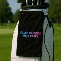 Clap Cheeks Not Fans Funny Edm Rave Festival Raver Golf Towel thumb 2