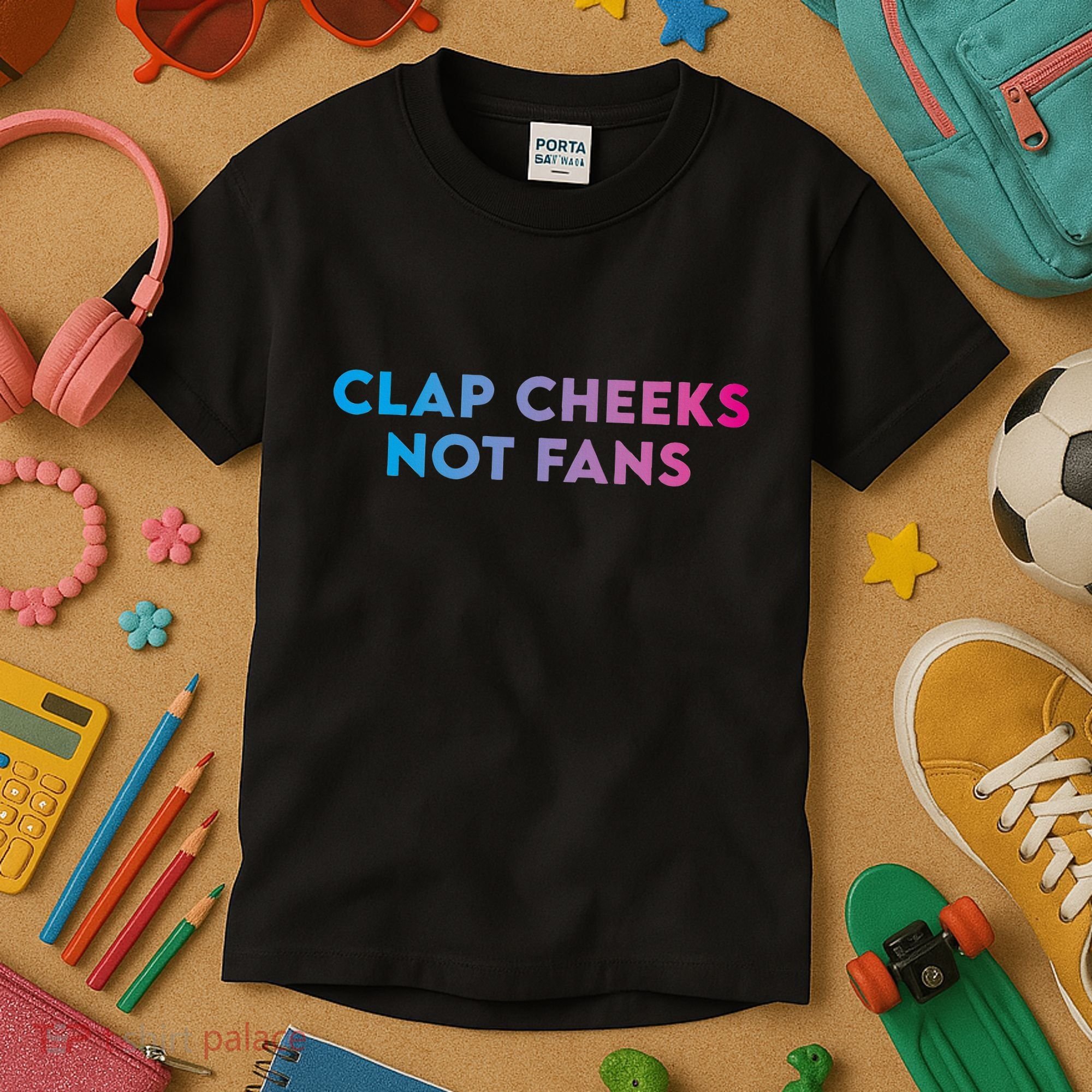 Clap Cheeks Not Fans Funny Edm Rave Festival Raver Kids T-Shirt