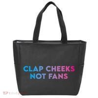 Clap Cheeks Not Fans Funny Edm Rave Festival Raver Tote Bag thumb 0
