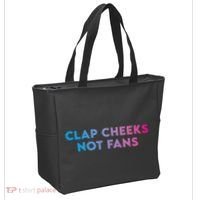 Clap Cheeks Not Fans Funny Edm Rave Festival Raver Tote Bag thumb 2