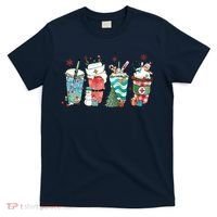 Christmas Coffee Nurse Latte Cozy Winter Xmas Coffee Lover T-Shirt thumb 0