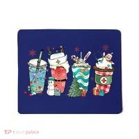Christmas Coffee Nurse Latte Cozy Winter Xmas Coffee Lover Mousepad thumb 0