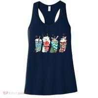 Christmas Coffee Nurse Latte Cozy Winter Xmas Coffee Lover Women's Tank Top thumb 0
