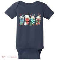 Christmas Coffee Nurse Latte Cozy Winter Xmas Coffee Lover Baby Bodysuit thumb 0