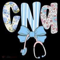 Coquette CNA Nurse Blue Floral Stethoscope Bow Cute Nurse Coffee Mug thumb 5