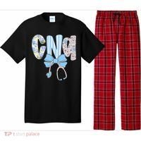 Coquette CNA Nurse Blue Floral Stethoscope Bow Cute Nurse Pajama Set thumb 0