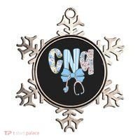 Coquette CNA Nurse Blue Floral Stethoscope Bow Cute Nurse Ornament thumb 0