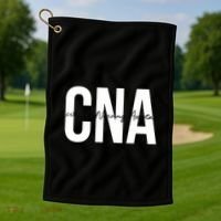Cna Certified Nursing Assistant Medical Golf Towel thumb 1