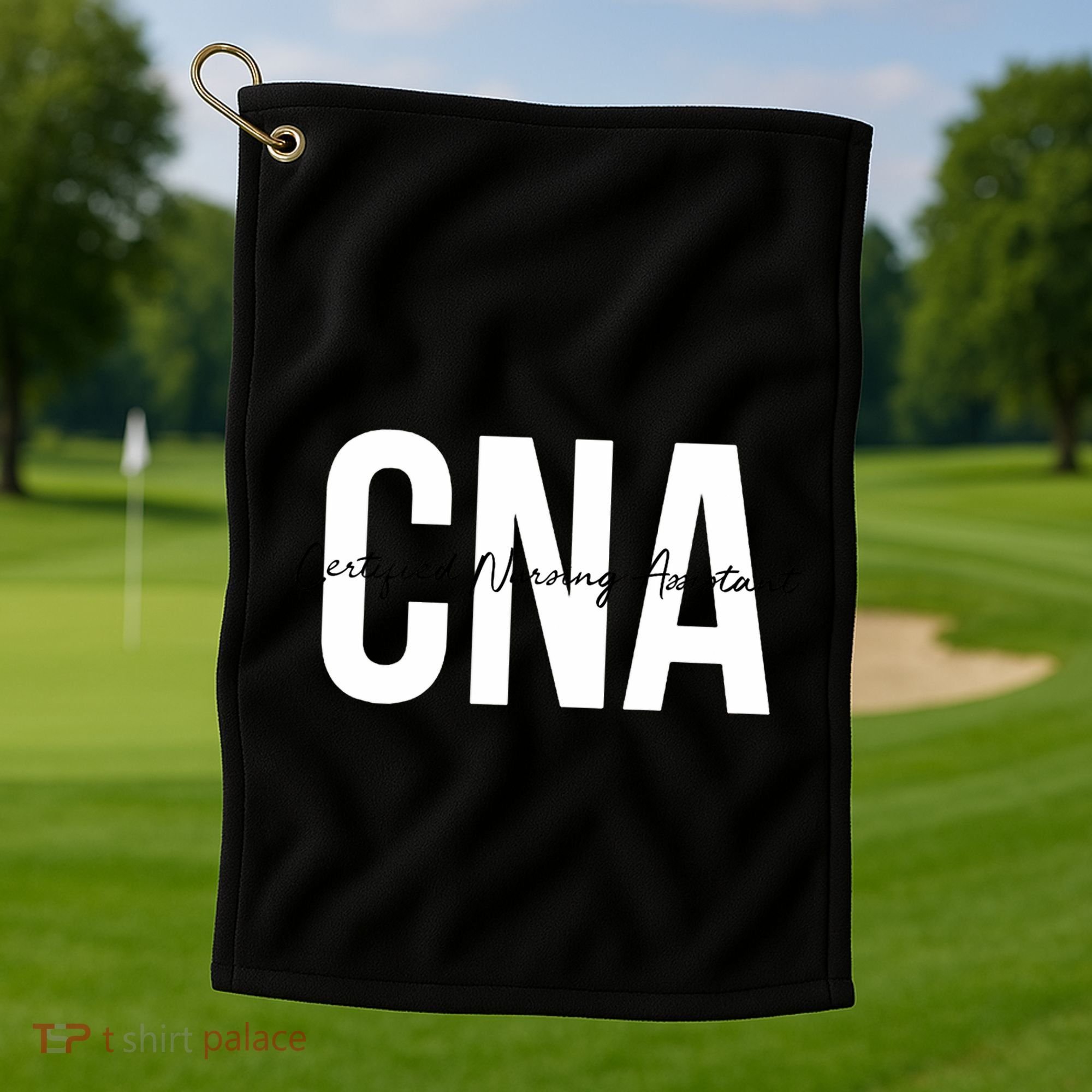 Cna Certified Nursing Assistant Medical Golf Towel